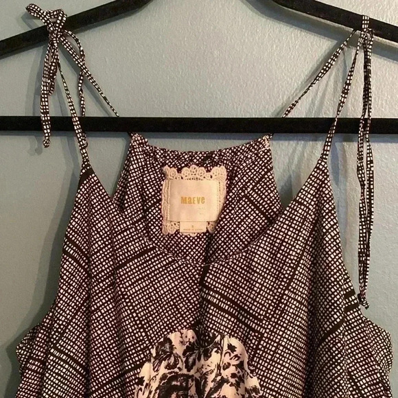 Maeve by Anthropologie dress - size small- part silk - pattern - spaghetti strap - Picture 3 of 10